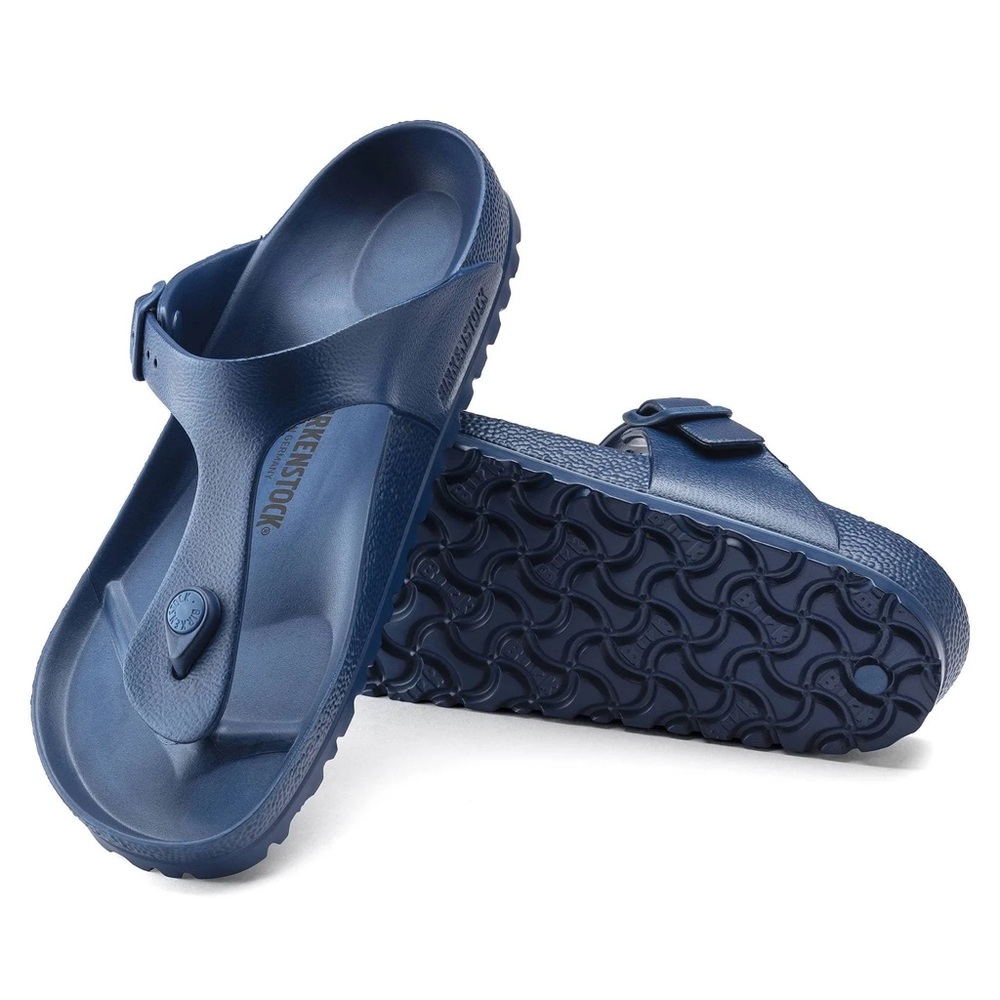 NWOB Birkenstock Gizeh Essentials EVA Blue Thong Sandals 36
